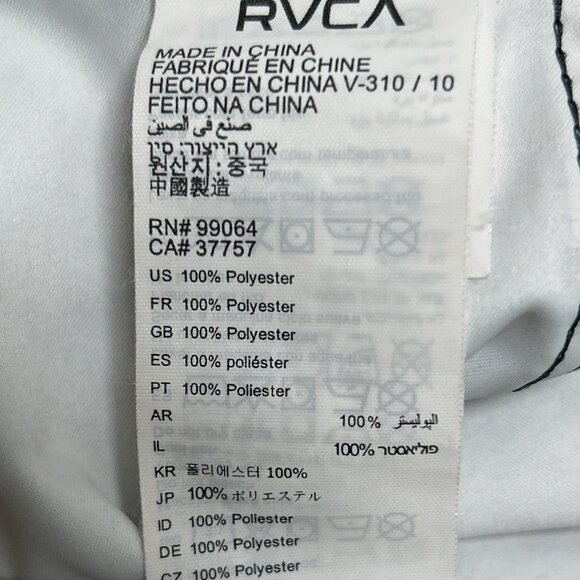 RVCA Men's Oblow Fixed Waist Boardshorts Artist Network Program, Size 32 - Picture 10 of 12